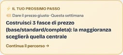 Ritaglio autentico Nivrale: Il tuo prossimo passo, costruisci tre fasce di prezzo e scegli quella centrale.